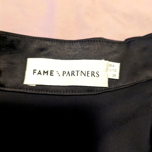 Fame and Partners Satin Black Trousers - Picture 5 of 5
